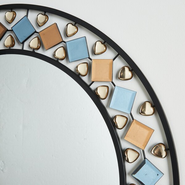 Global Gem Edge Round Wall Mirror