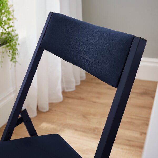 Emily Folding Dining Chair, Velvet