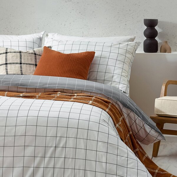 Yard Howarth Check Duvet Cover and Pillowcase Set