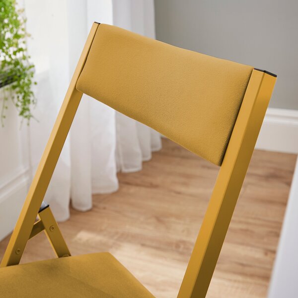 Emily Folding Dining Chair, Velvet