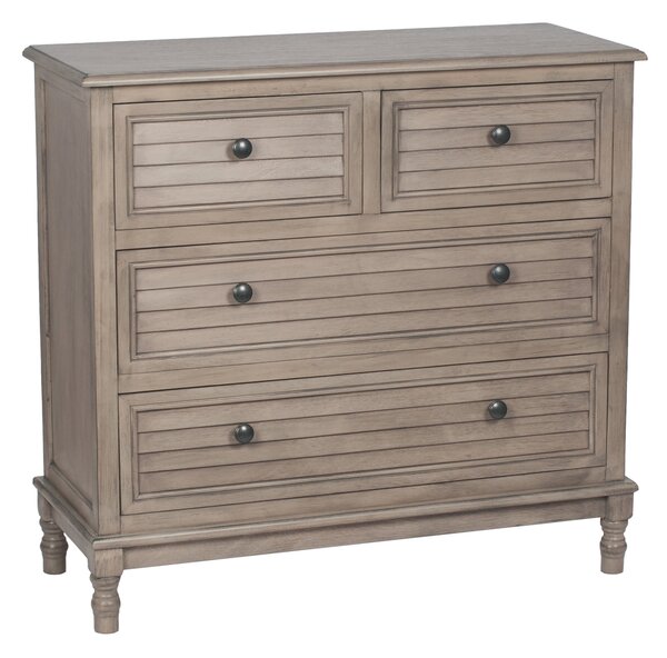 Pacific Ashwell 4 Drawer Chest, Taupe Pine