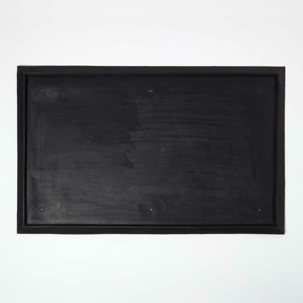 Homescapes Doormat Rubber Surround, 50 x 81 cm, Black, Non-Slip Backing, Durable