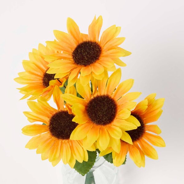 Homescapes Artificial flower bouquet, Faux sunflower, Sunflower flower