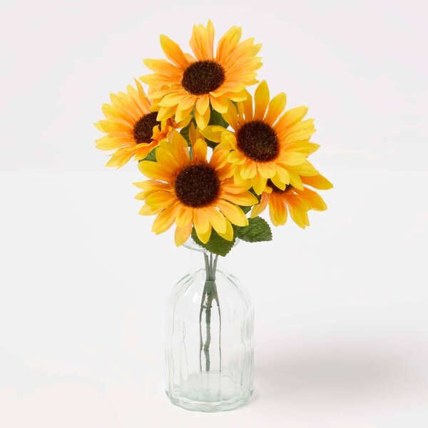 Homescapes Artificial flower bouquet, Faux sunflower, Sunflower flower