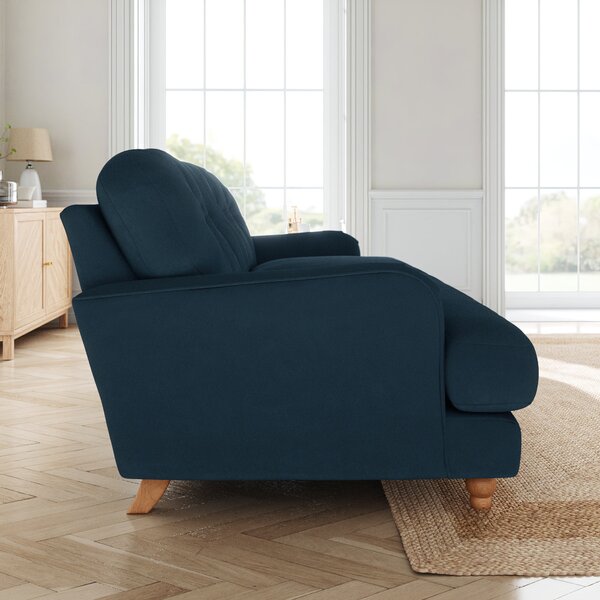 Martha Matte Plush Velvet 3 Seater Sofa