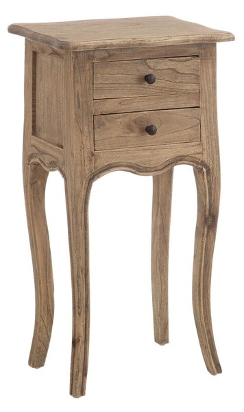 Nightstand Natural Mindi wood 40 x 30 x 72 cm