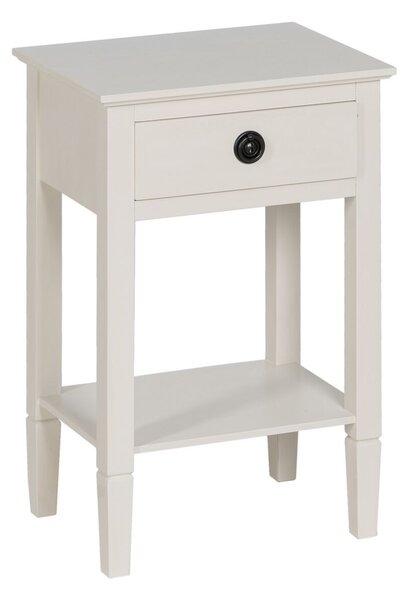 Nightstand White 40 x 30 x 61 cm