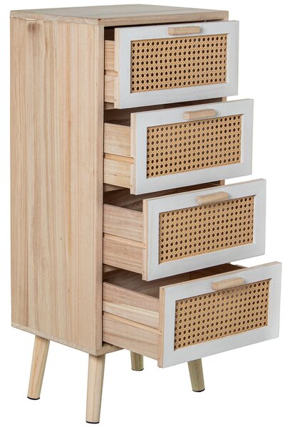 Chest of drawers Alexandra House Living White Brown Wood 40 x 91 x 30 cm