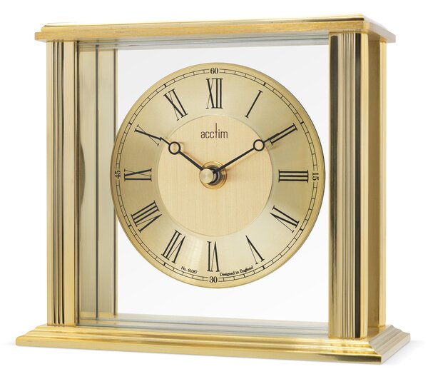 Acctim Gayhurst Brass Mantel Alarm Clock