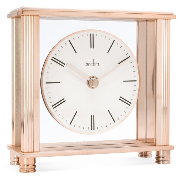 Acctim Shelford Rose Gold Mantel Clock