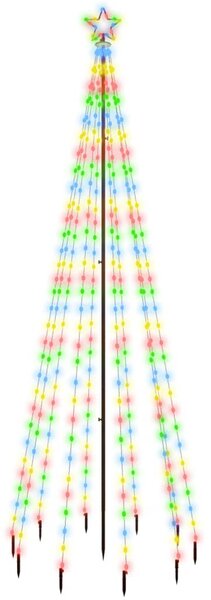 Christmas Tree with Spike Colourful 310 LEDs 300 cm