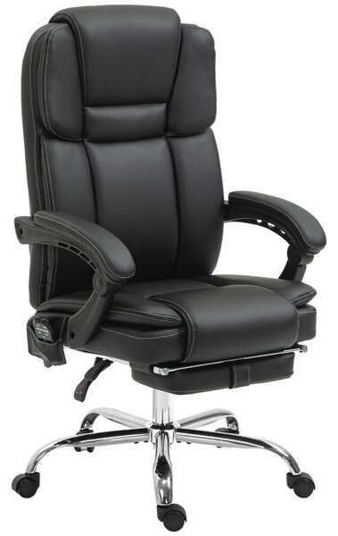 Vinsetto Six Point Vibrating Massage Office Chair - Black