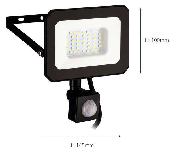 EGLO Risacca-E PIR Sensor Outdoor Flood Light