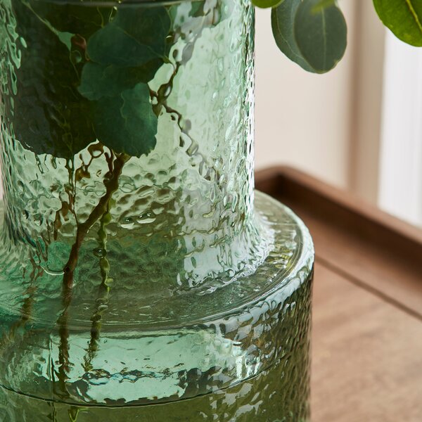 Dimpled Glass Vase