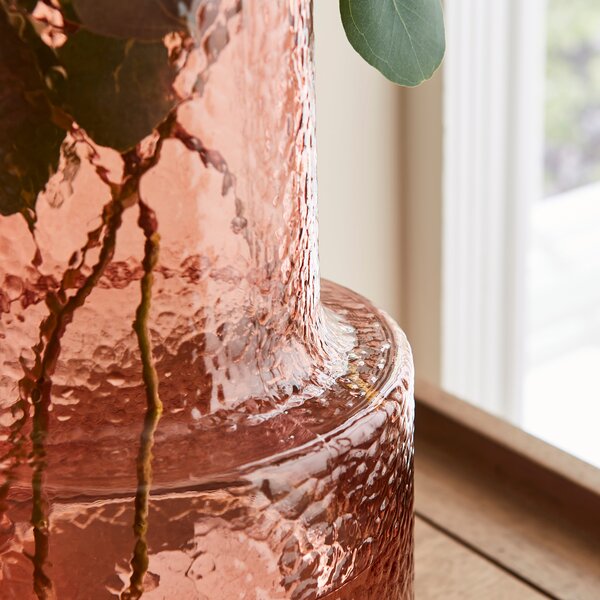 Dimpled Glass Vase