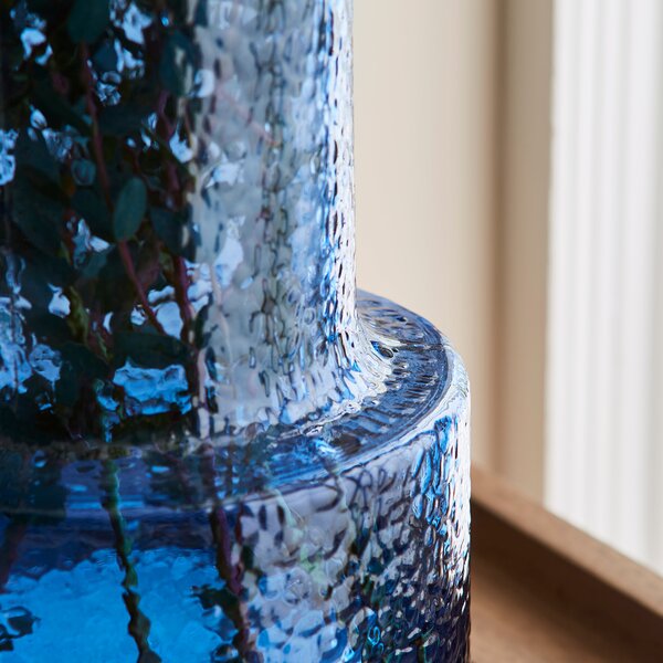 Dimpled Glass Vase