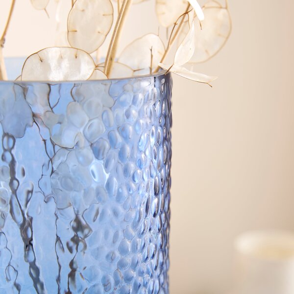 Dimpled Glass Vase