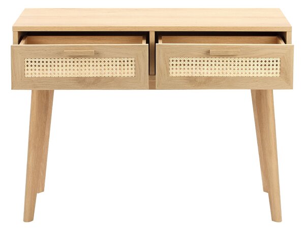 Java Console Table, Light Oak