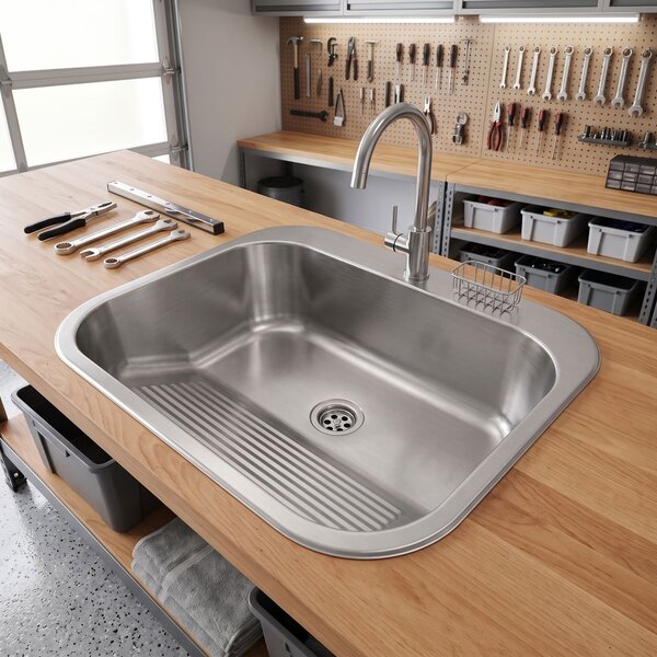 Utility sink 201 Brushed Stainless Steel