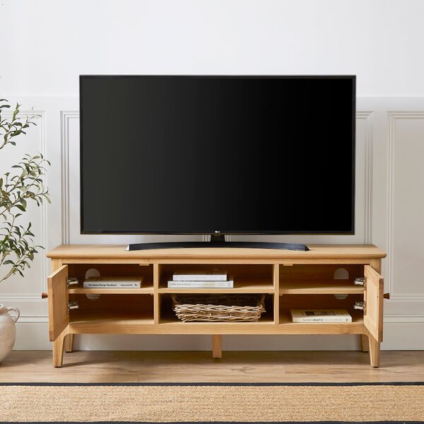 Churchgate Walton Wide TV Unit for TVs up to 55", Oak