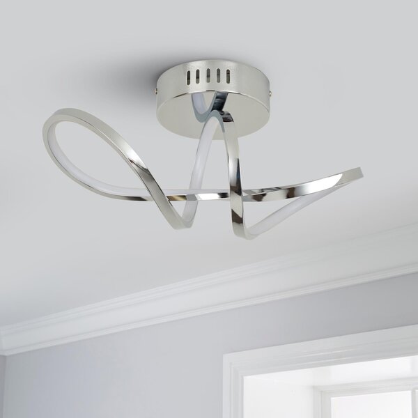 Octtava LED Semi Flush Ceiling Fitting