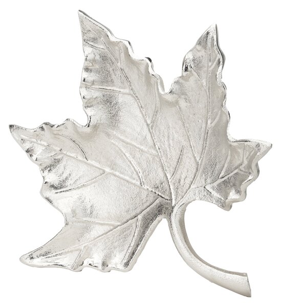 Metal Oak Leaf Bowl