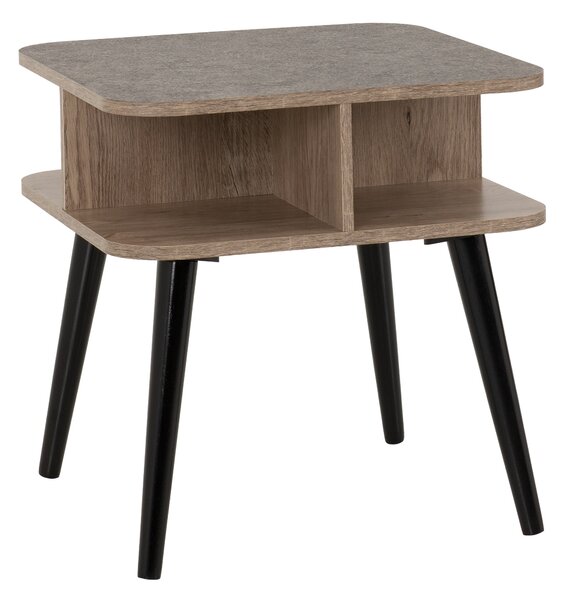 Saxton Side Table, Mid Oak Effect