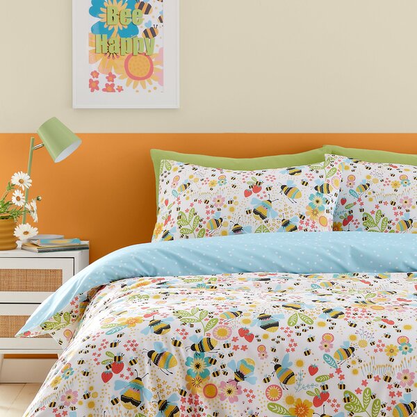 Fusion Buzzy Bee Duvet Cover and Pillowcase Set