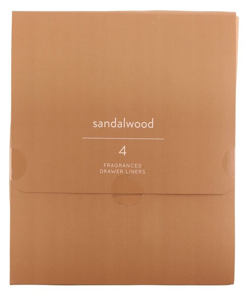 Set of 4 Sandalwood Drawer Liners