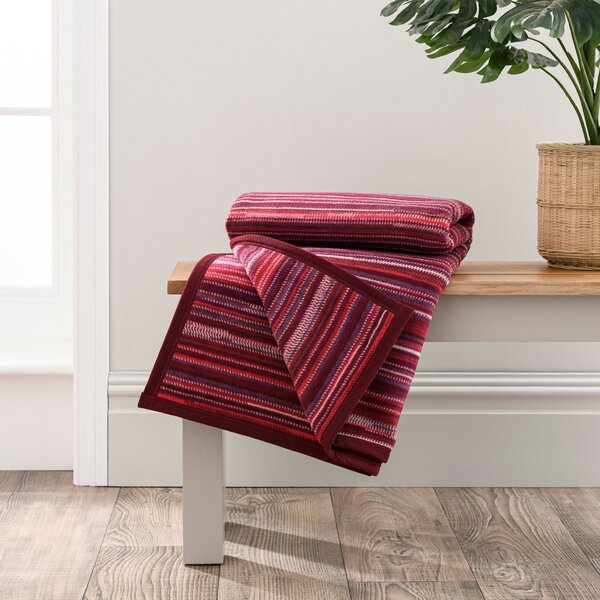 Supersoft Reva Stripe Cotton Blanket