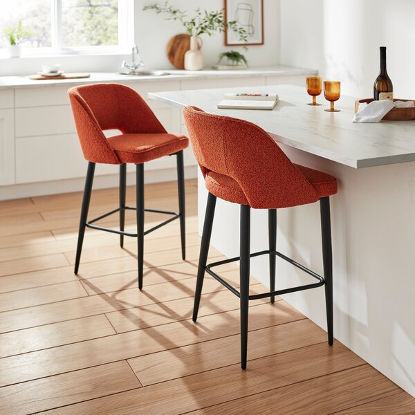 Lillia Boucle Bar Stool