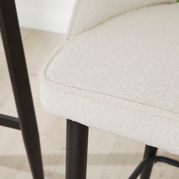 Lillia Boucle Bar Stool