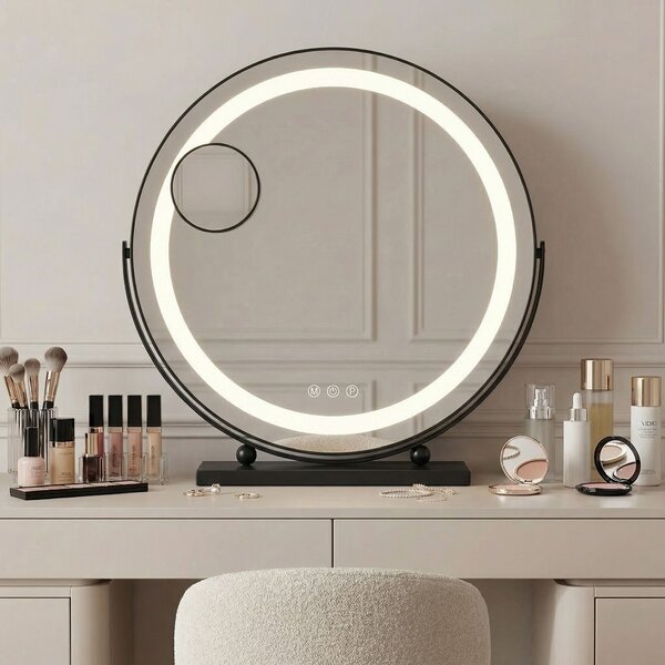 Mirror LED MAKE-UP Black 40 cm