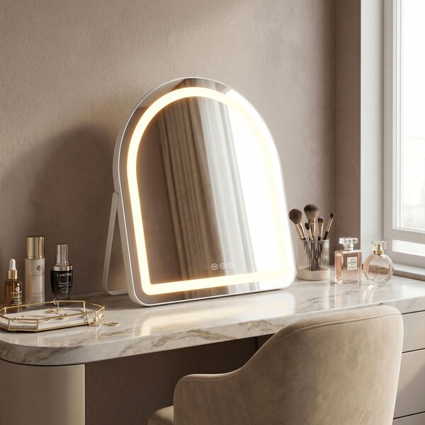 Mirror LED GLAM White 40x45cm