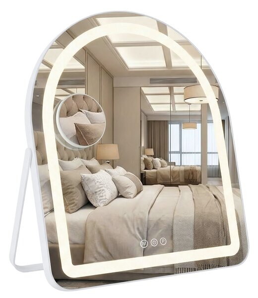 Mirror LED GLAM White 40x45cm