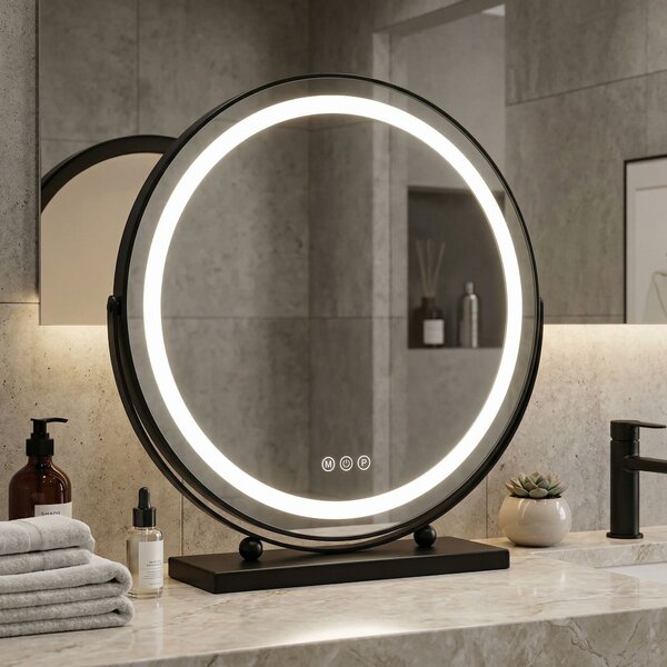 Mirror LED MAKE-UP Black 50 cm