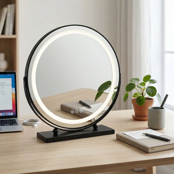 Mirror LED MAKE-UP Black 50 cm