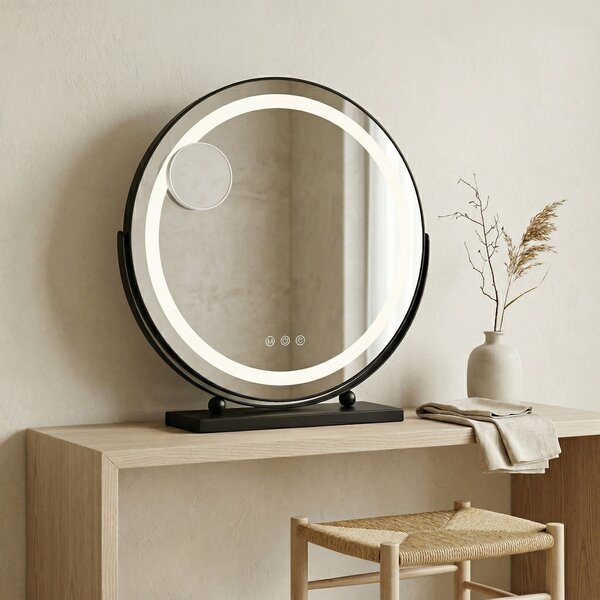 Mirror LED MAKE-UP Black 50 cm
