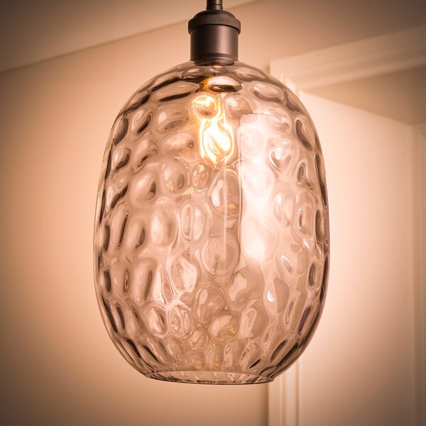 Elodie Dimpled Glass Easy Fit Pendant Shade