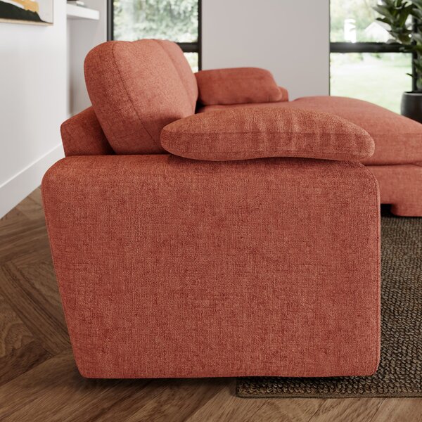 Magnus Soft Textured Chenille Corner Chaise Sofa