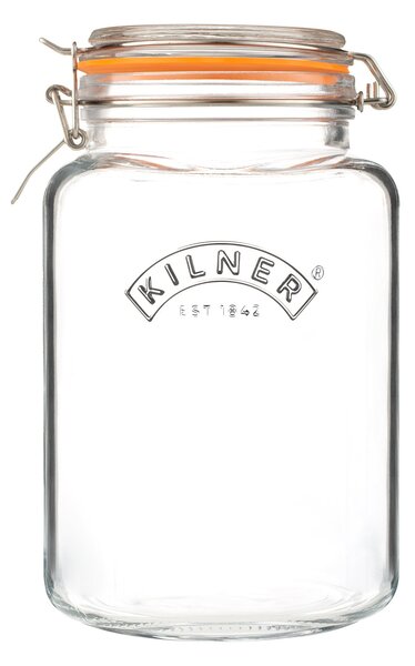 Kilner Clip Lock 3L Square Jar