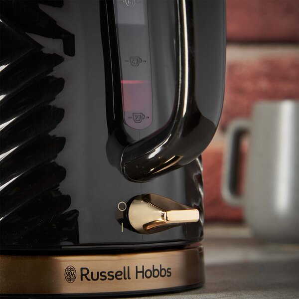 Russell Hobbs Groove Black Kettle