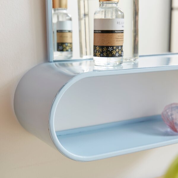 Elements Squoval Wall Mirror with Curling Shelf