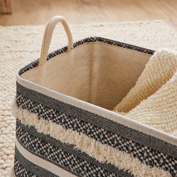 Set of 2 Tufted Storage Baskets