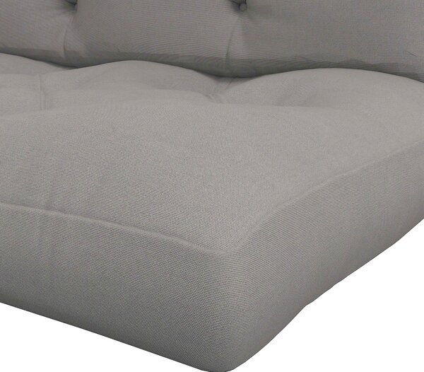 Outsunny 4-Piece Pallet Seat Cushions Back Pillows Replacement, Patio Chair Cushions Set for Indoor Outdoor, Light Grey Aosom UK