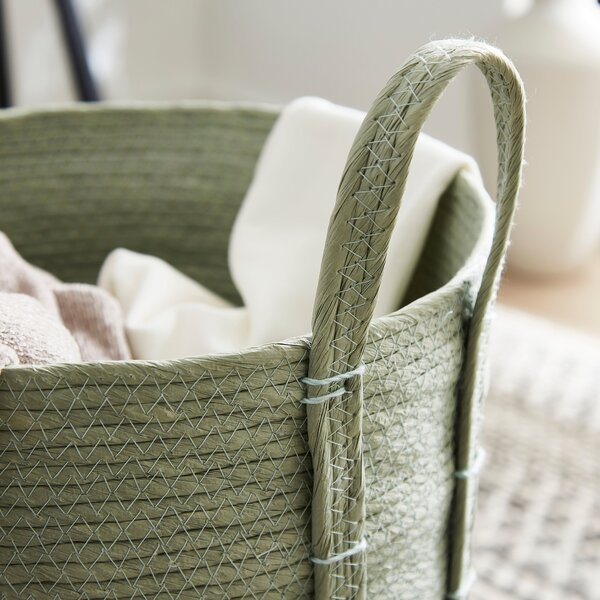 Block Colour Large Storage Basket