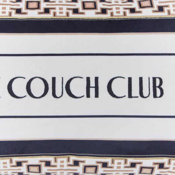 The Couch Club Embroidered Rectangular Cushion