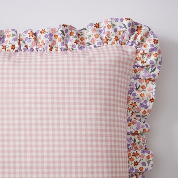 Elsie Gingham Square Cushion