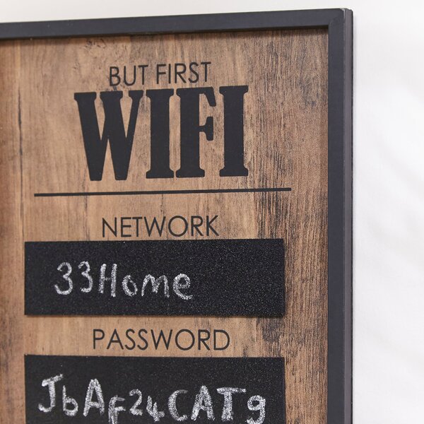 Fulton Blackboard WiFi Plaque