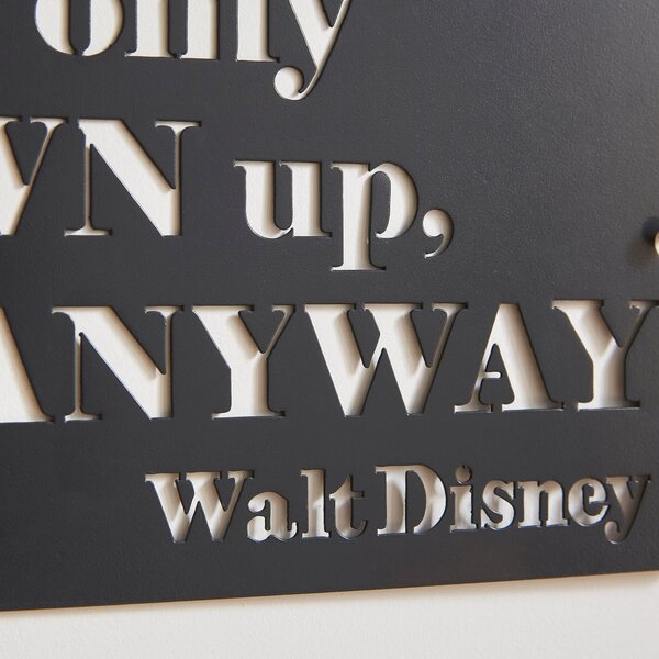 Walt Disney Quote Metal Wall Art